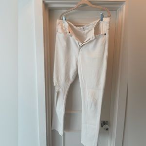 Frame Le Beau white jeans size 32